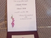 Inside of invitation with floral motif