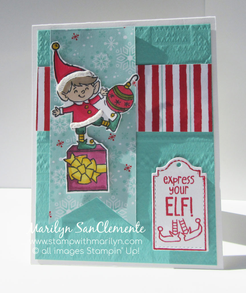 Cute Elfie Holiday card